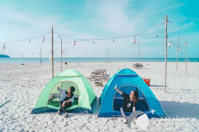 Cắm trại trên biển cũng là ý tưởng tốt